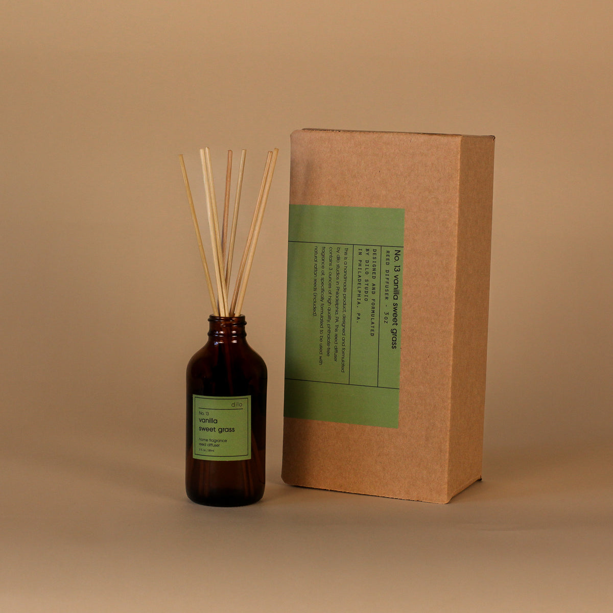 Sweetgrass Reed Diffuser No. 13 - Vanilla Sweet Grass Reed Diffuser – dilo